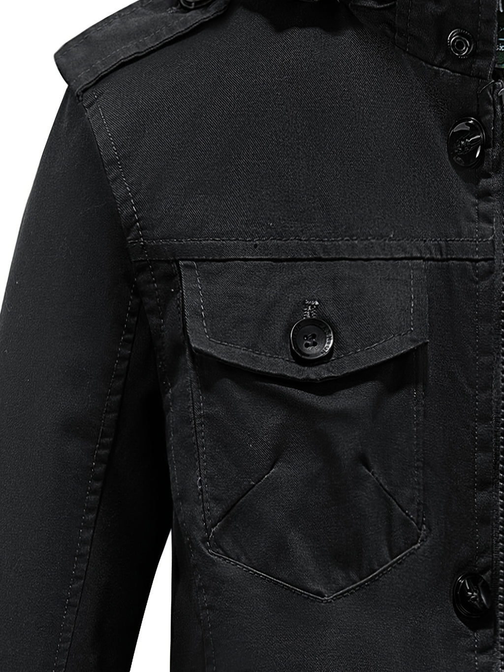 Parka pour homme, coupe-vent, à capuche, modele 3