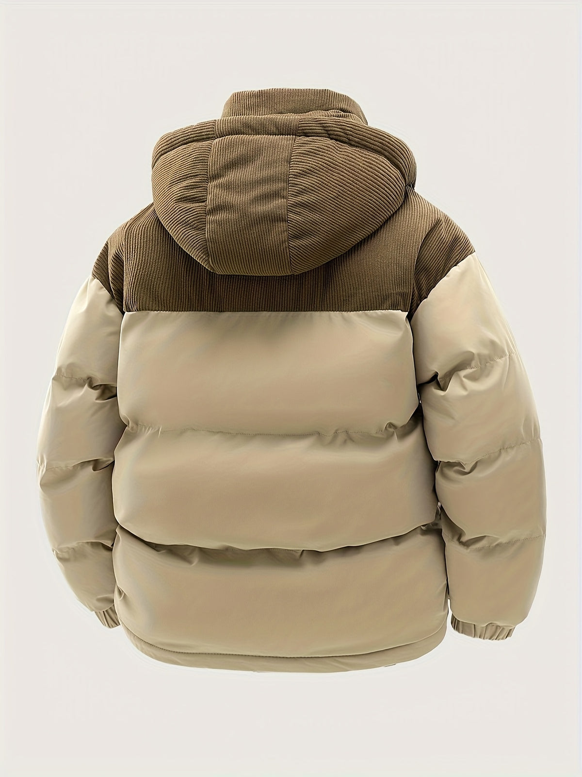 Veste pour homme, capuche amovible, noir