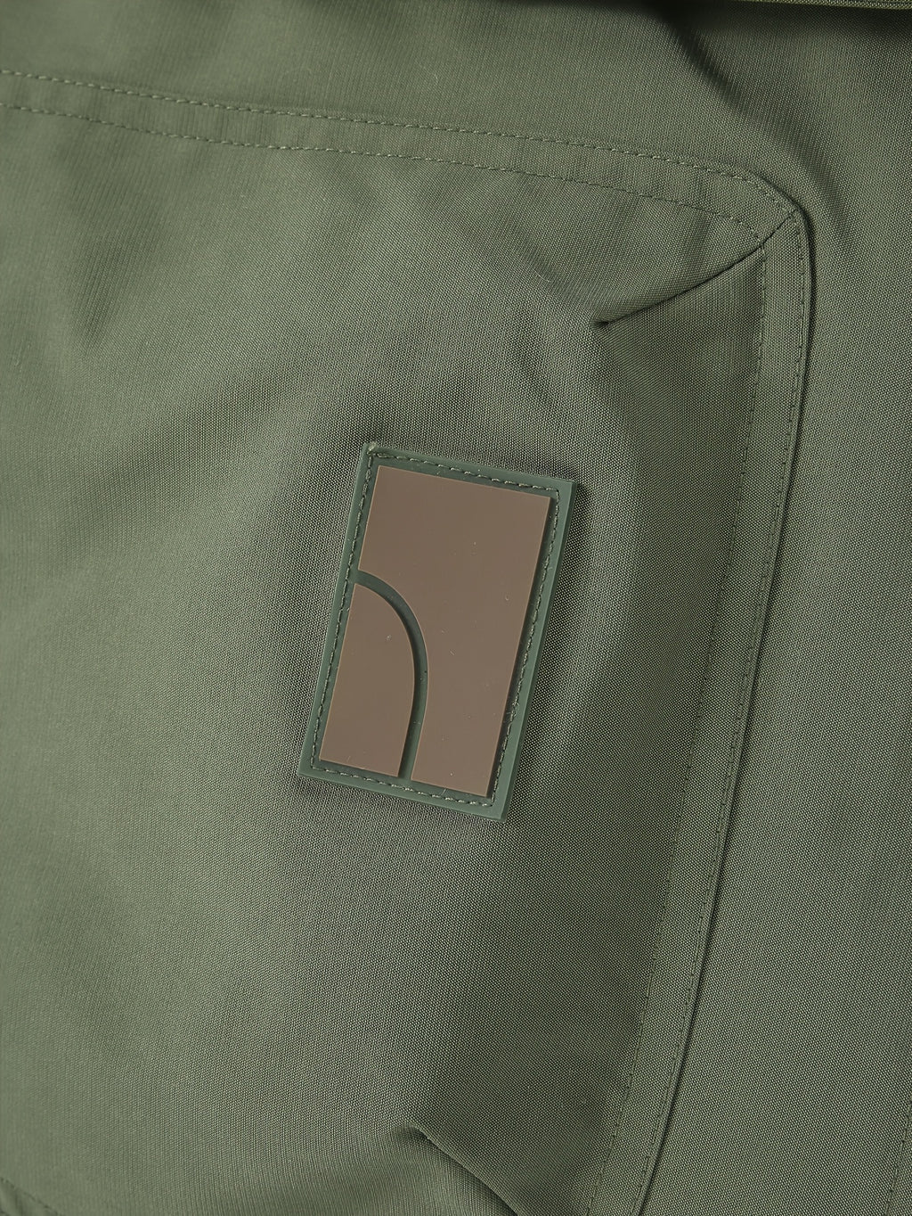 Veste pour homme, polaire, à col montant, vert fougère
