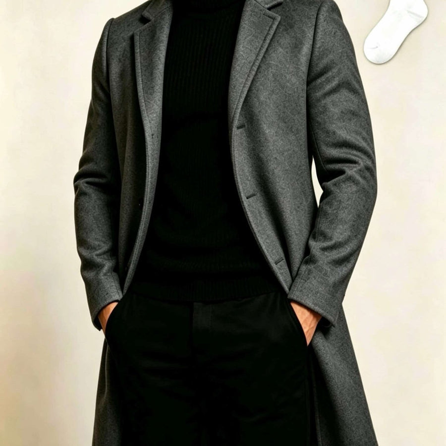 Trench, à revers, modele 11, coloris gris foncé