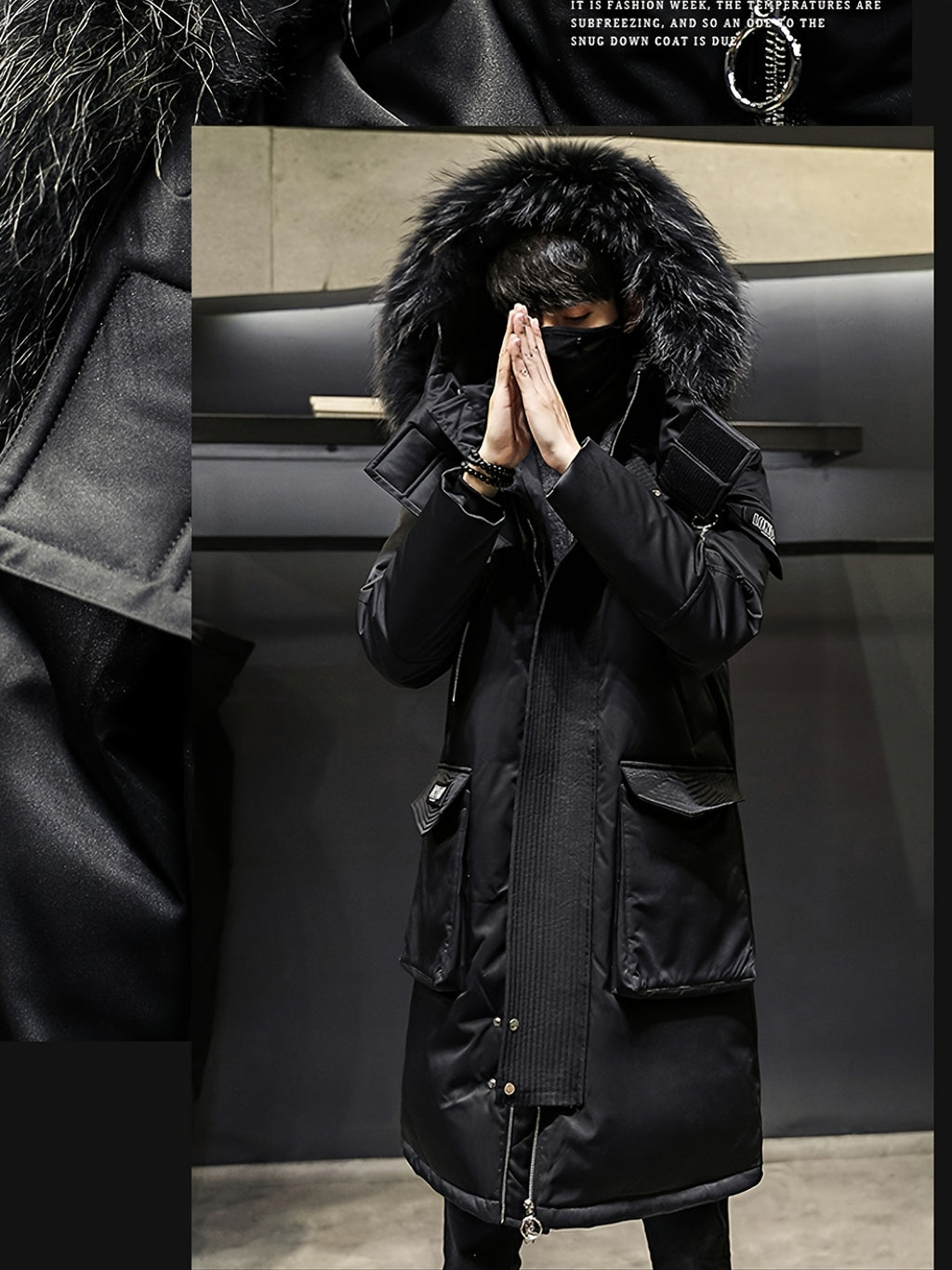 Veste matelassée pour homme, à capuche, modele 4