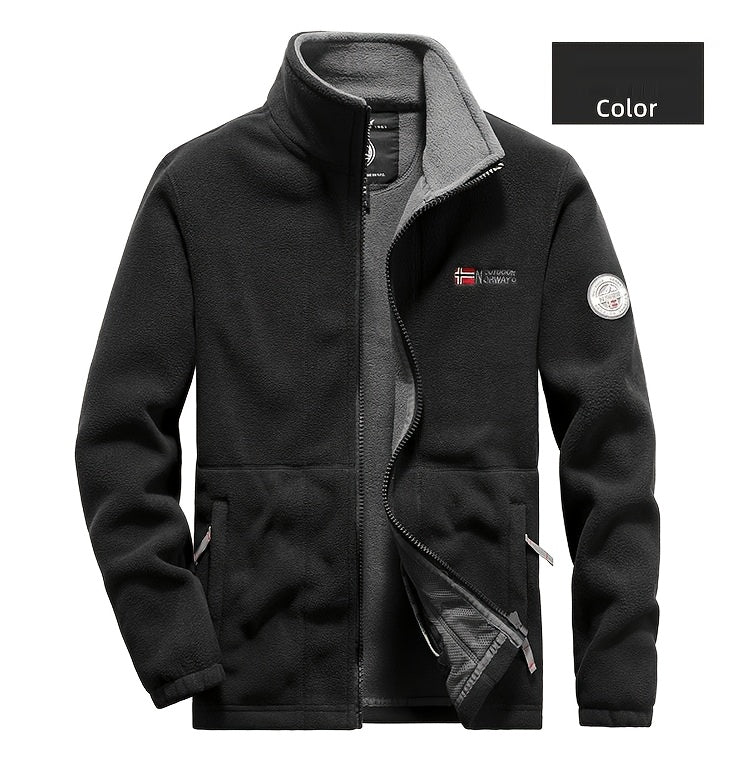 Veste pour homme, à col montant, il utilise