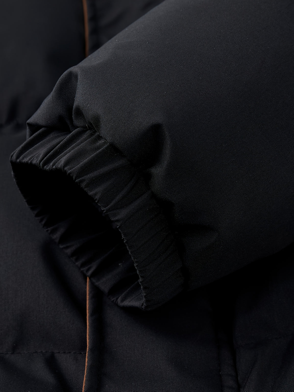 Veste pour homme, coupe-vent, à col montant, noir