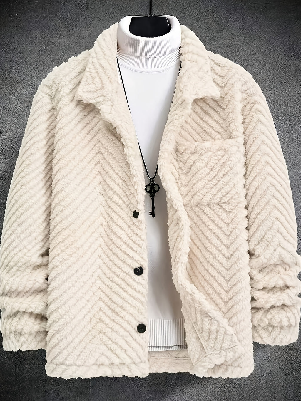Veste pour homme, à revers, modele 5