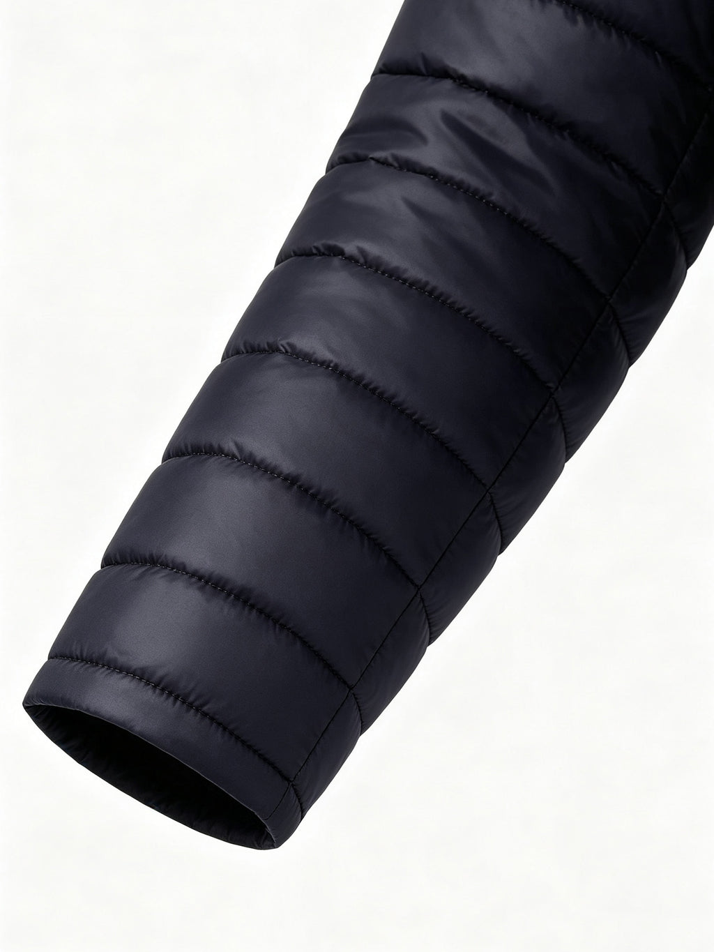 Manteau matelassé pour homme, à col montant, bleu marine