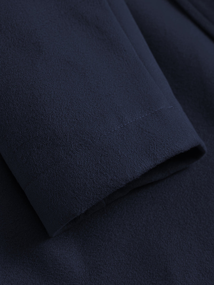 Veste, tweed, à revers, bleu marine, photo 21