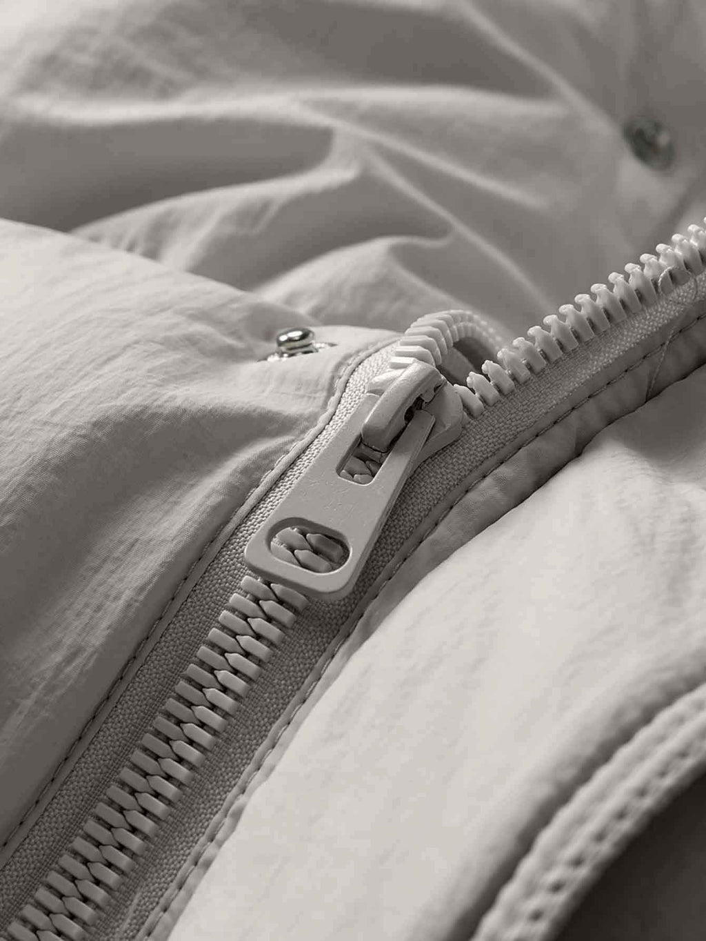 Veste matelassée pour homme, à col montant, blanc