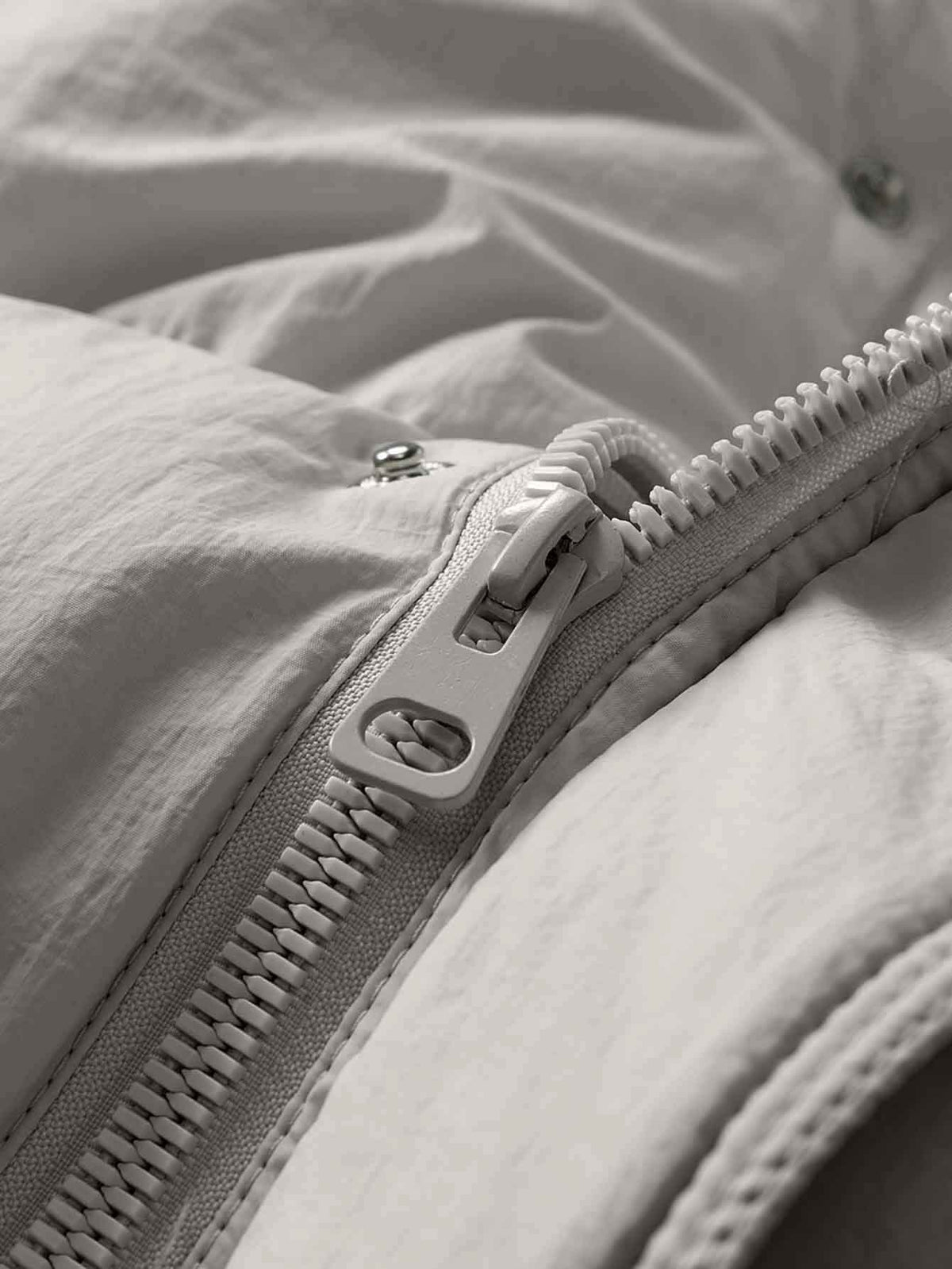 Veste matelassée pour homme, à col montant, blanc