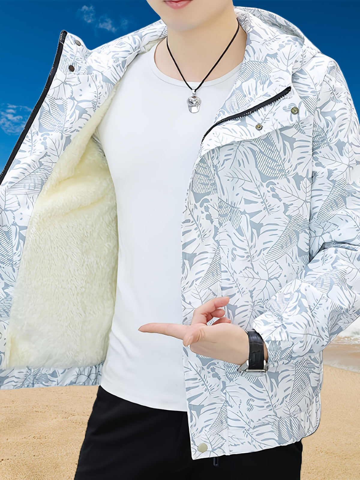Veste pour homme, polaire