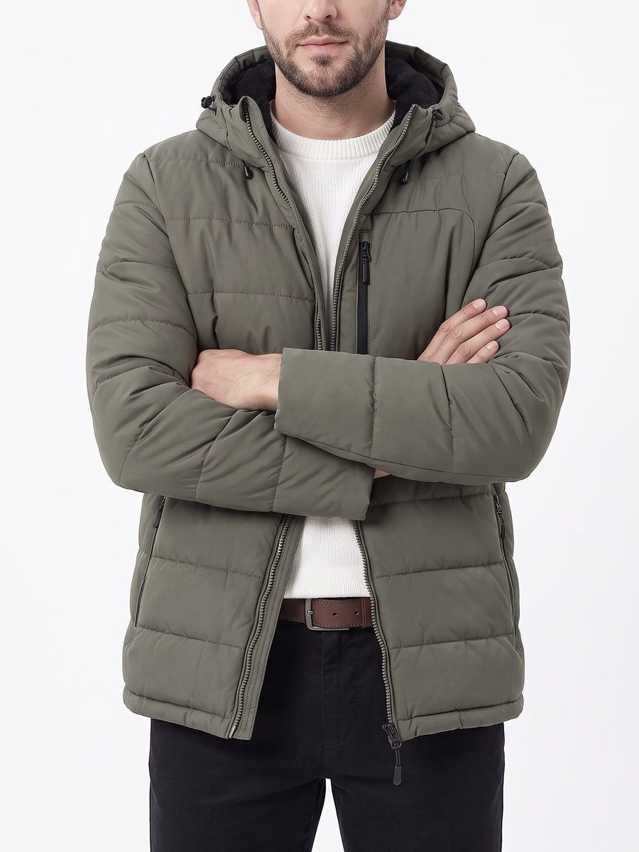 Manteau matelassé, polaire, à capuche, photo 7