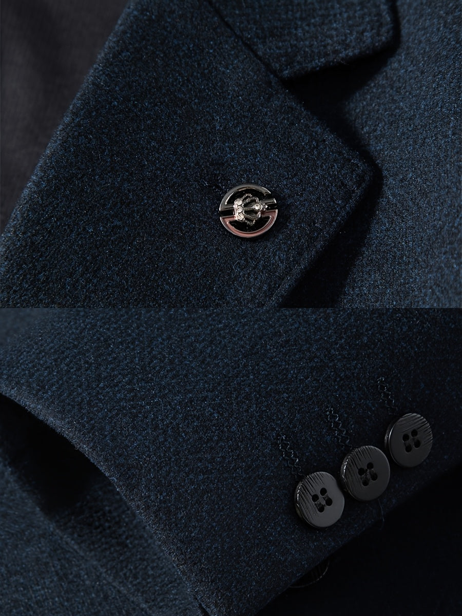 Veste, bleu, détail du vêtement