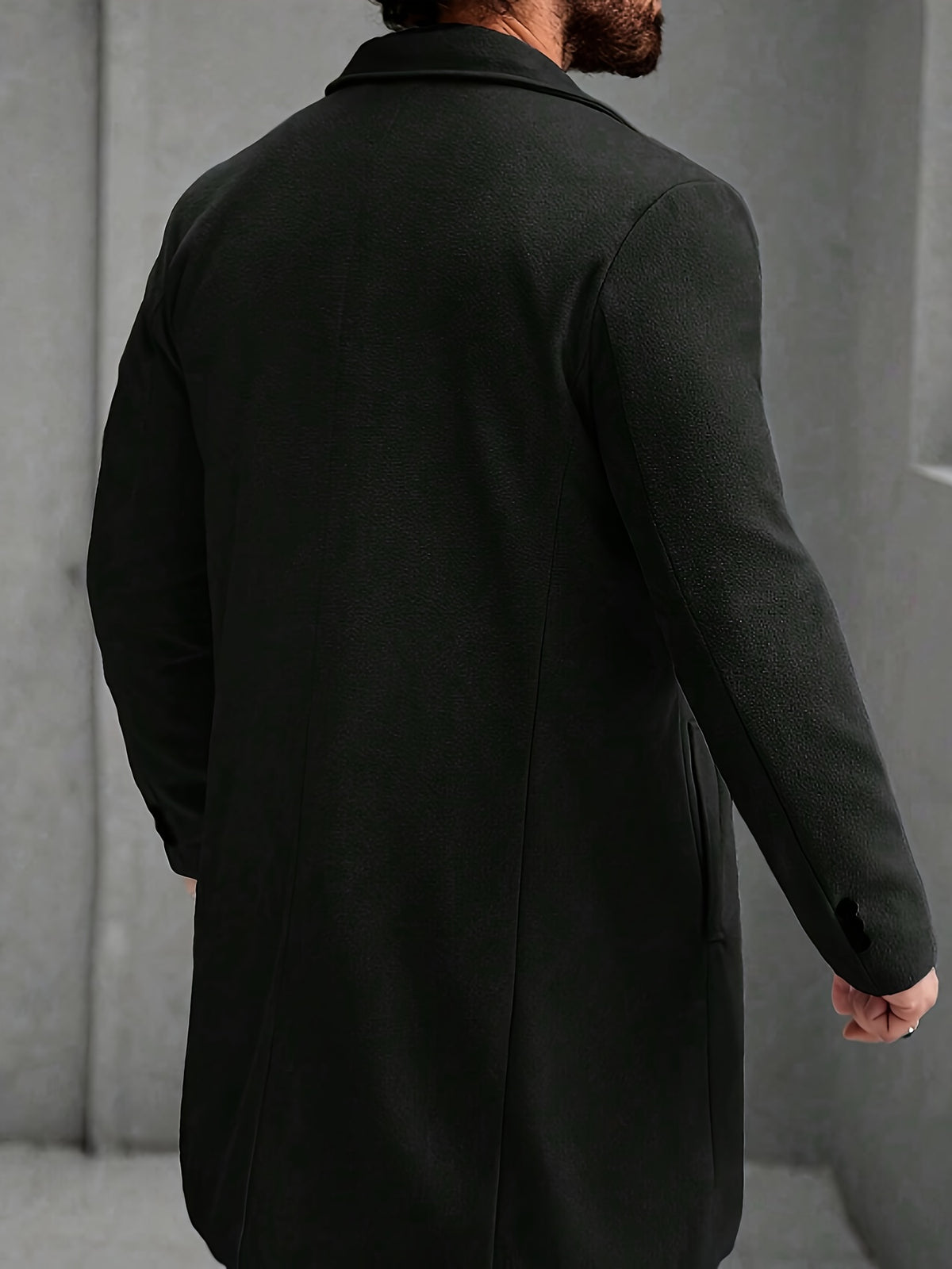 Trench pour homme, coupe-vent, à revers
