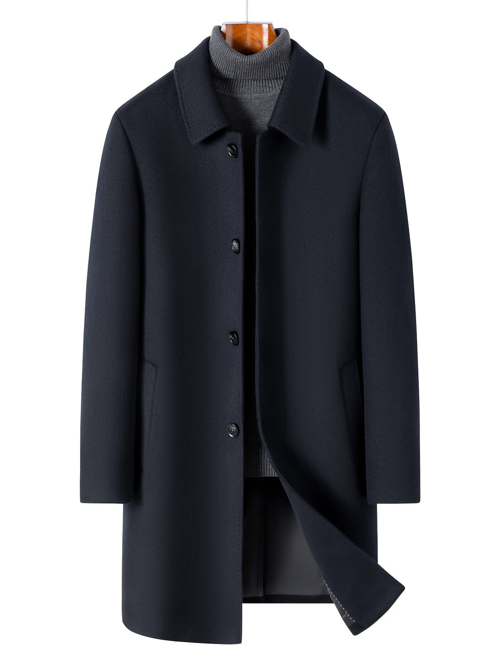 Veste en laine longue, 100 % laine, tweed, photo 17