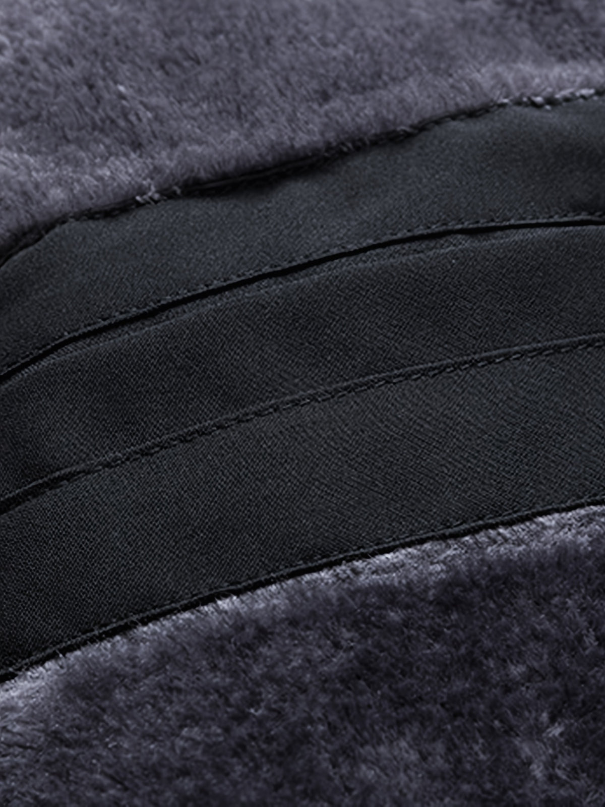Veste matelassée pour homme, à col montant, noir