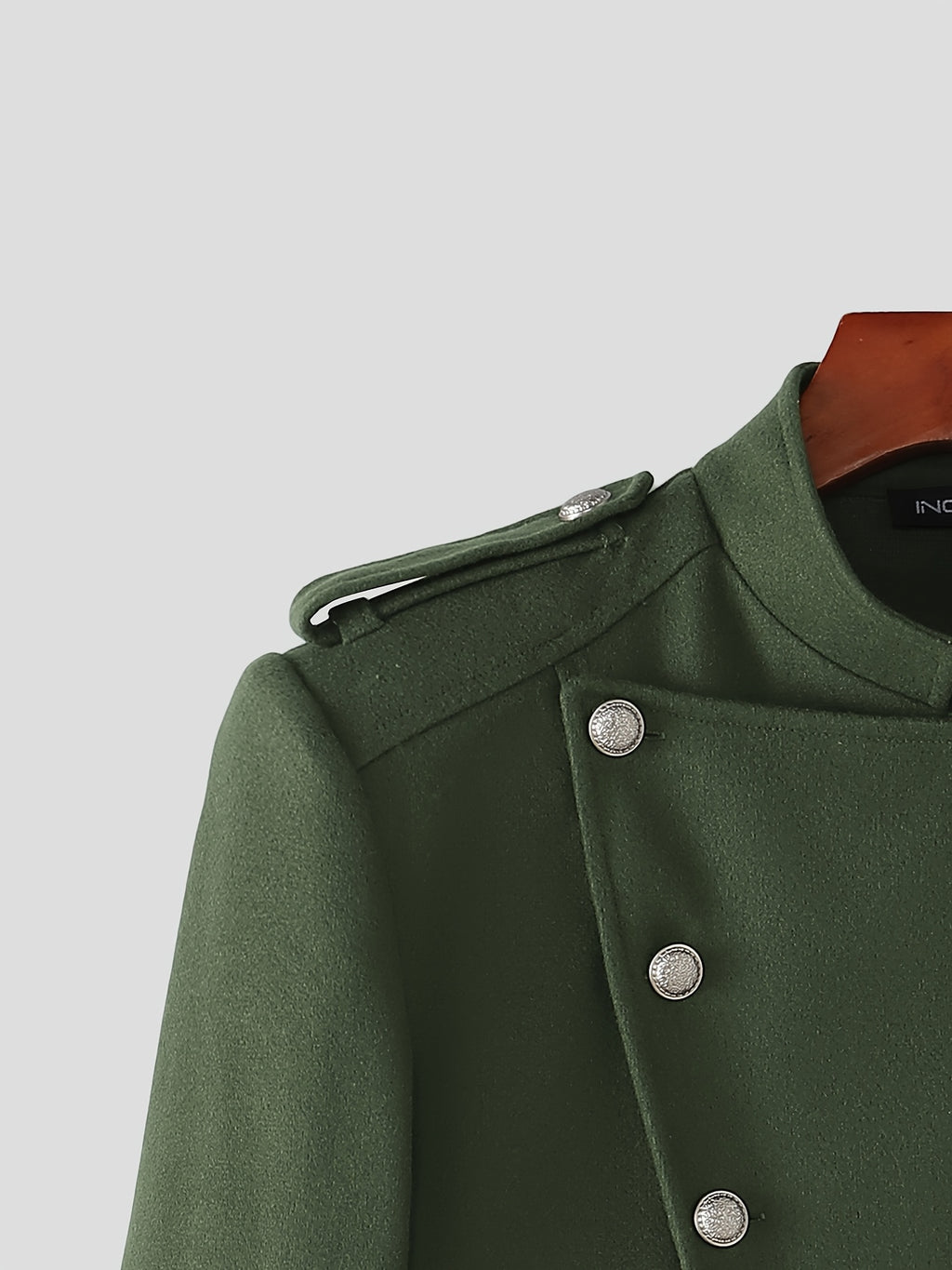 Veste, à col montant, marron clair, photo 10