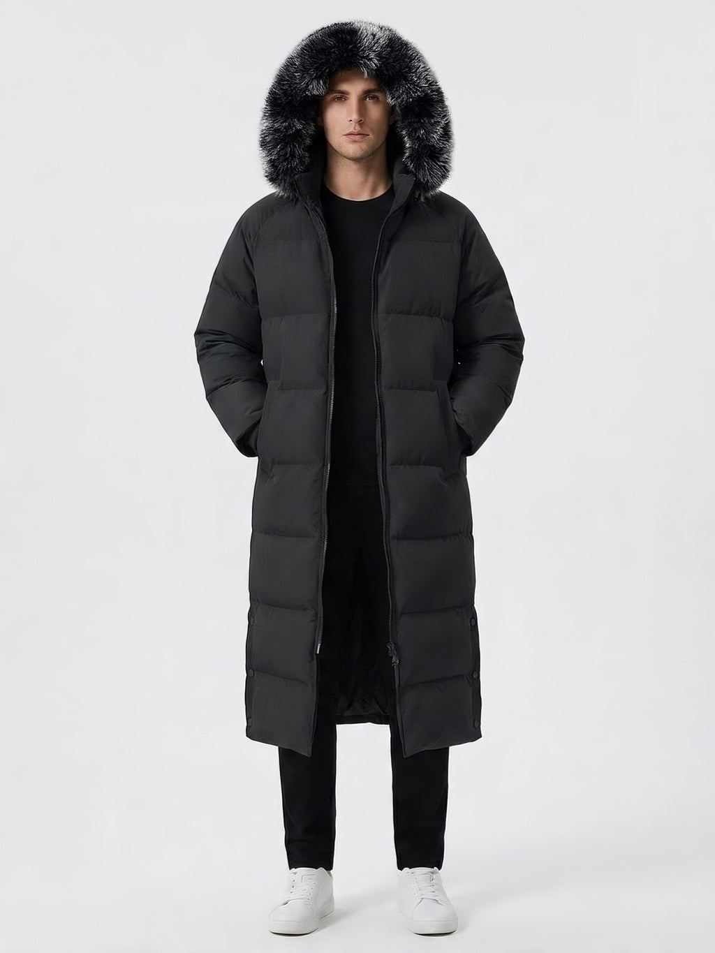 Manteau long, coupe-vent, à capuche, photo 6