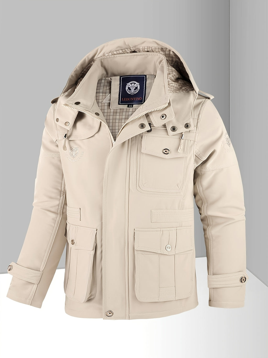 Veste pour homme, coupe-vent, à capuche, fuchsia