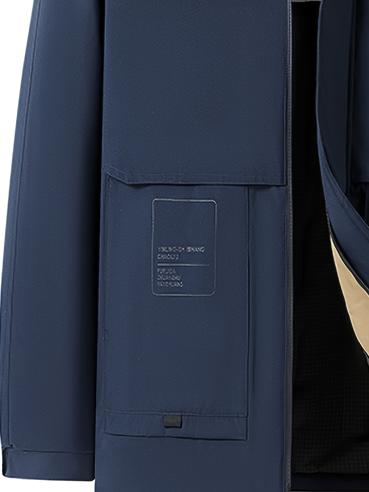 Manteau matelassé long pour homme, capuche amovible, noir