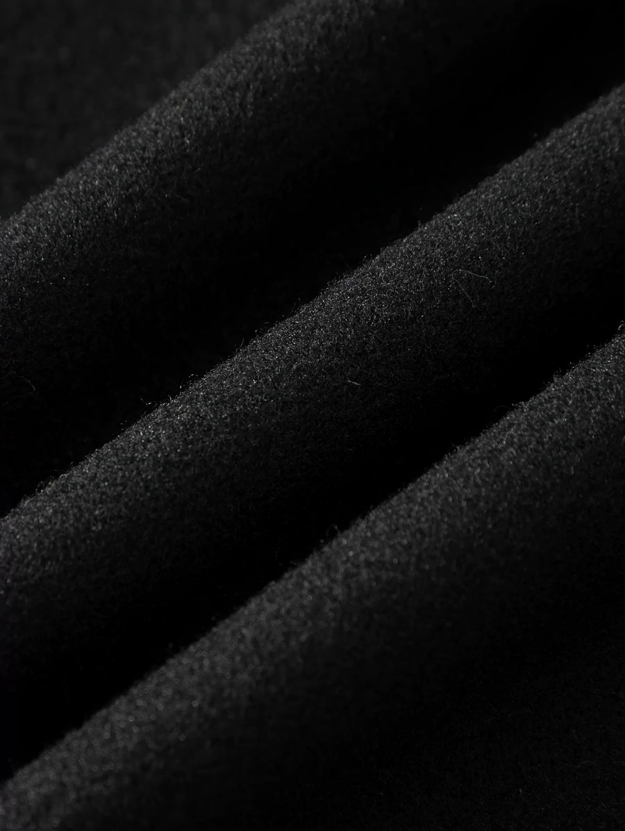 Trench mi-long, à revers, brun, détail du vêtement