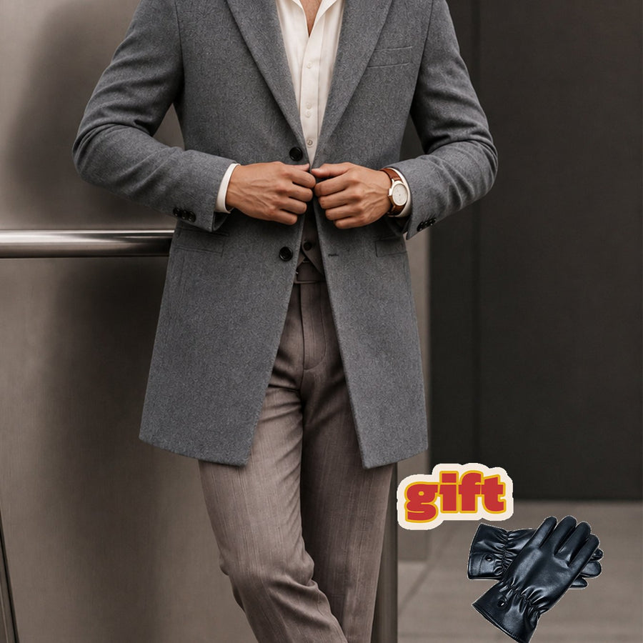 Manteau en laine, 40 % laine, tweed, coloris gris