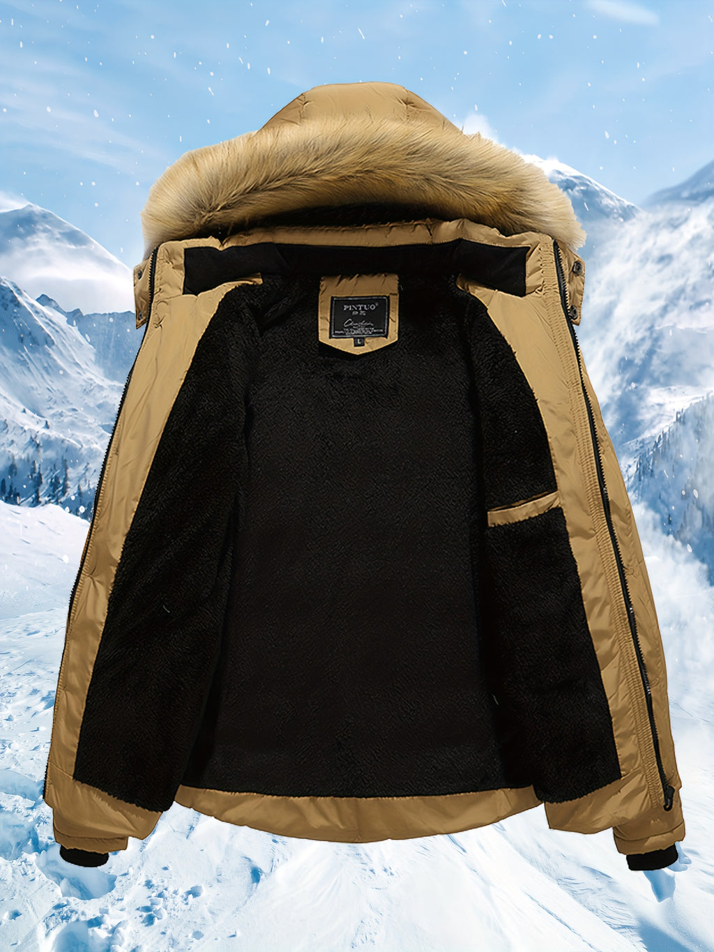 Veste matelassée pour homme, à capuche, rouge