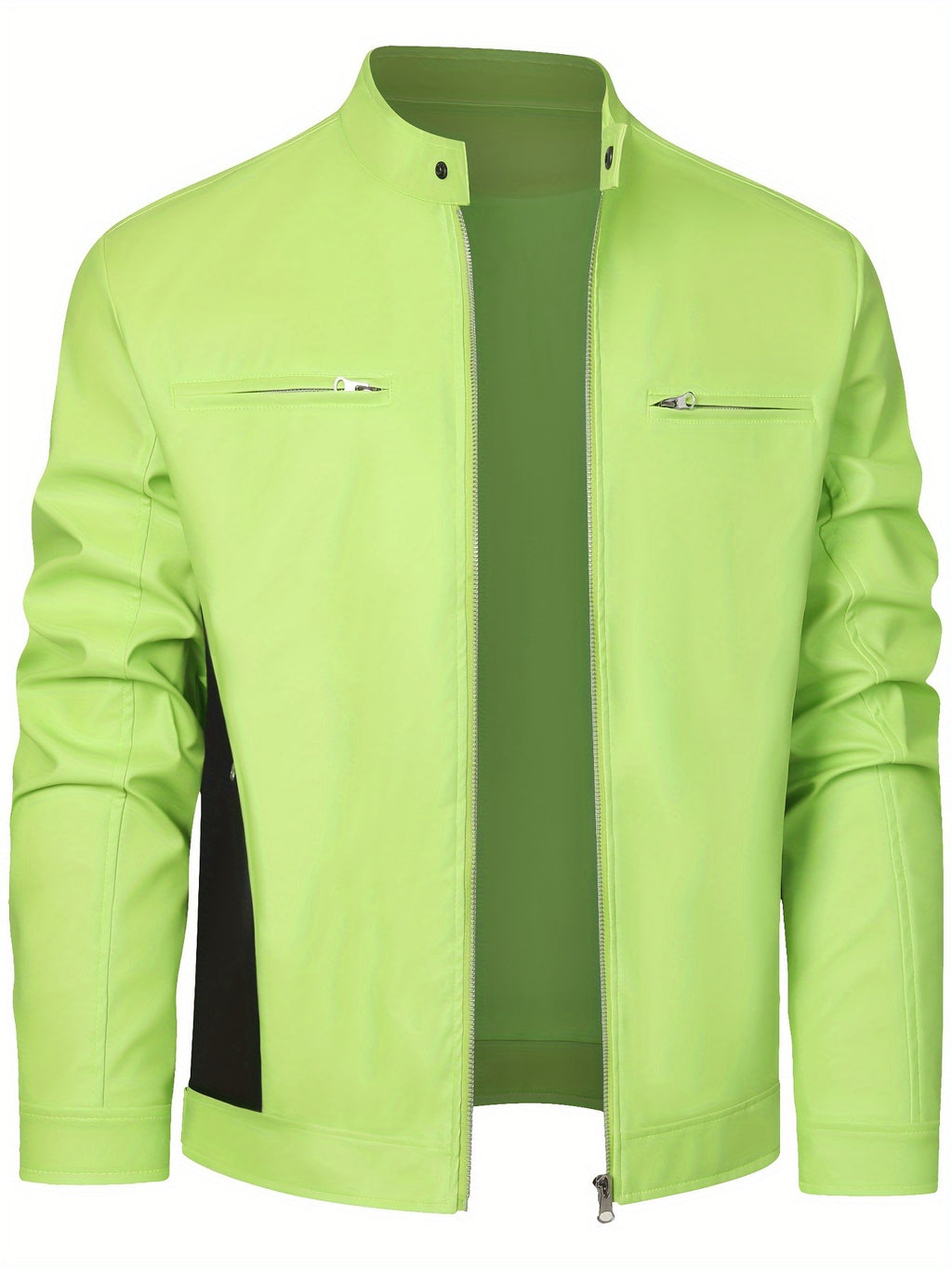 Veste, coupe-vent, à col montant, café, photo 15