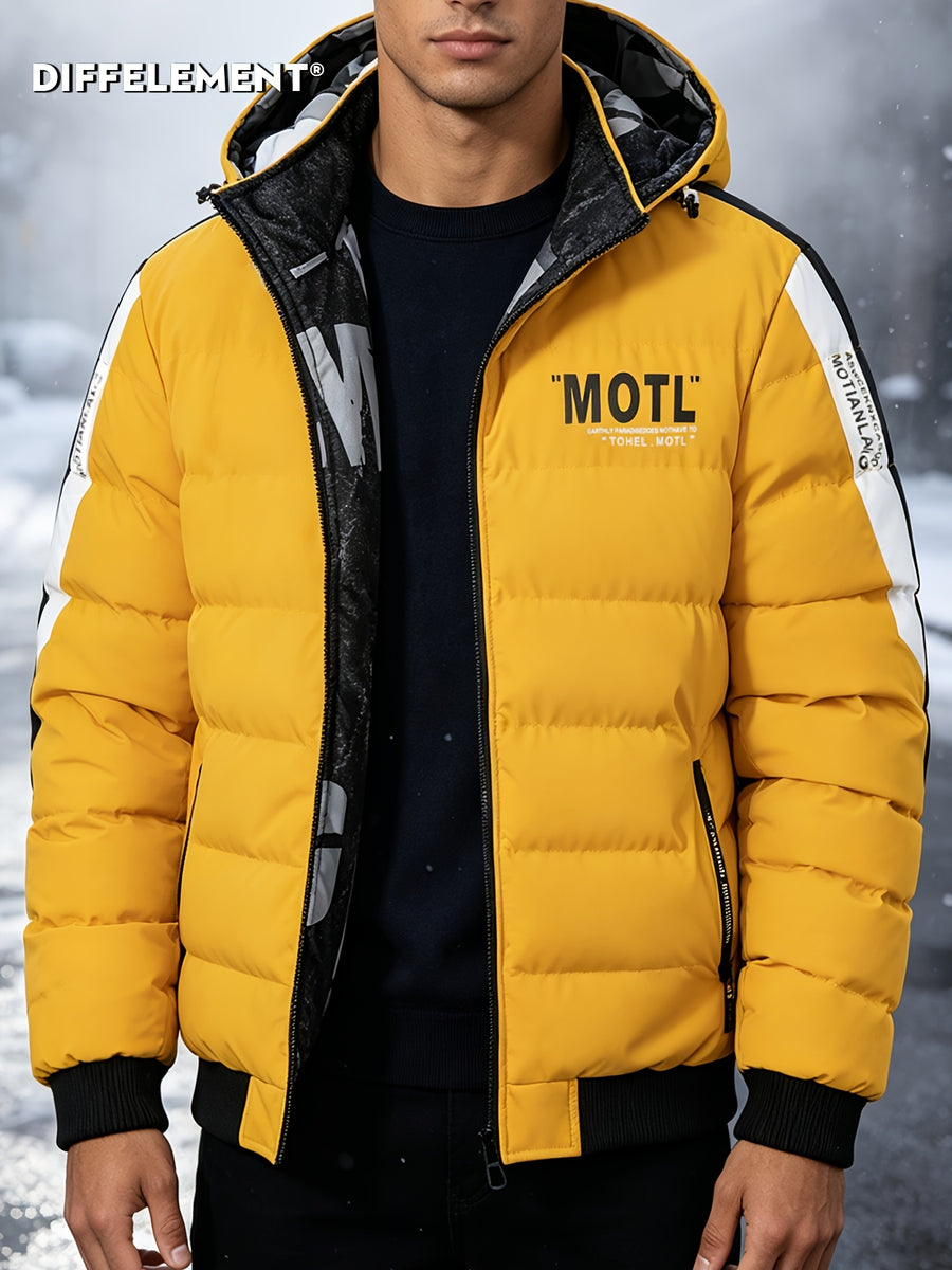 Manteau matelassé, réversible, à capuche, détail du vêtement