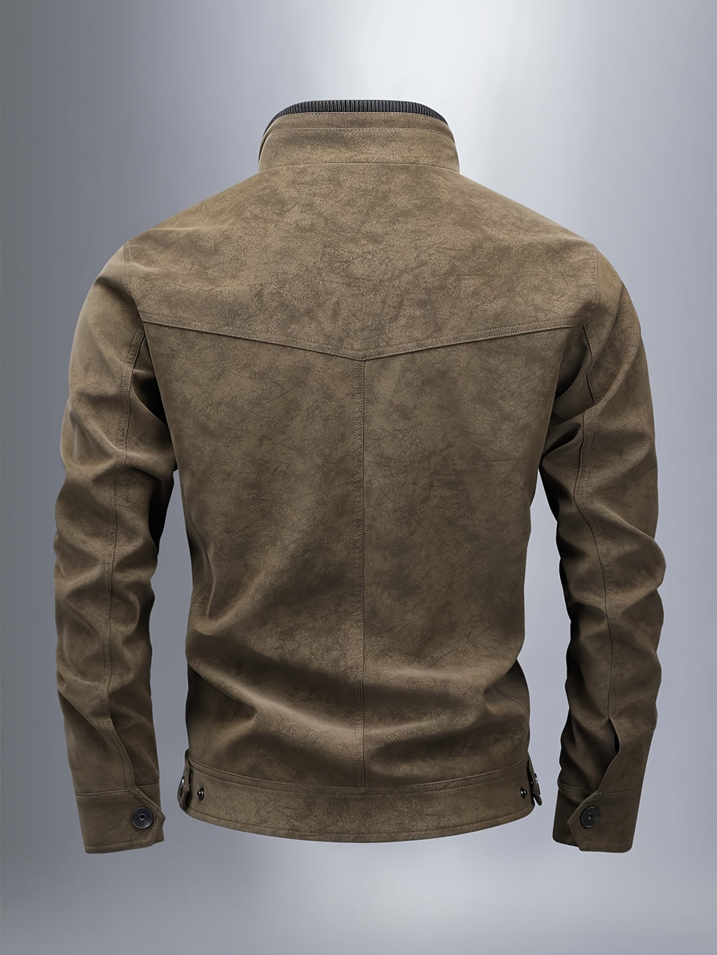 Veste, à col montant, brun, photo 10
