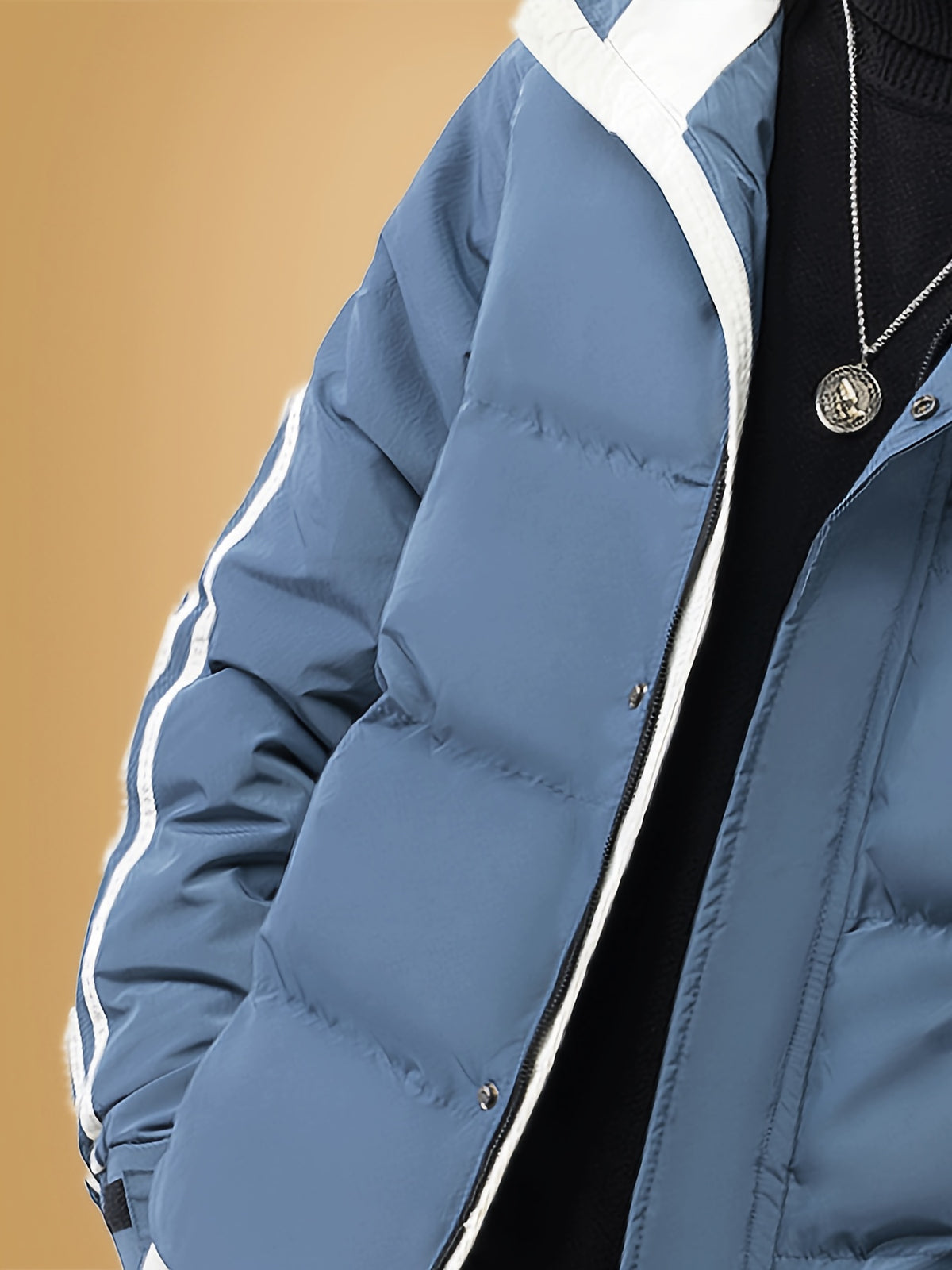 Manteau matelassé pour homme, à capuche, modele 7