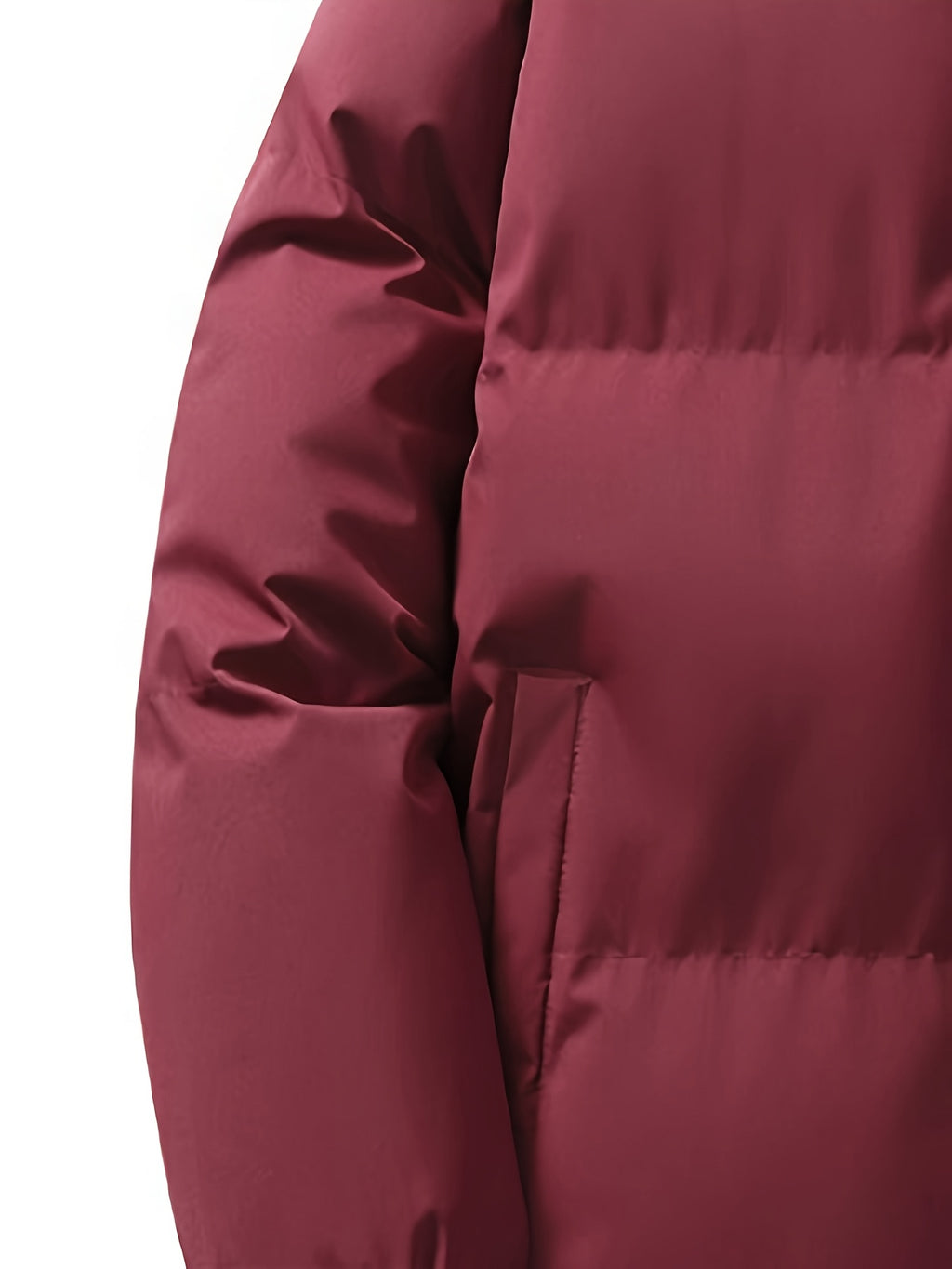 Veste pour homme, à col montant, bourgogne
