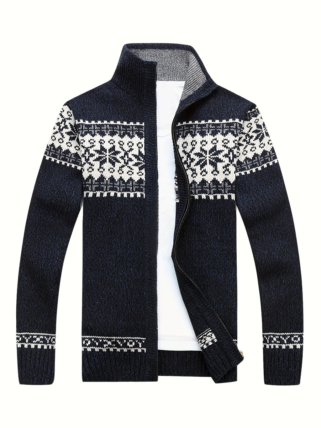 Veste pour homme, à col montant, beige