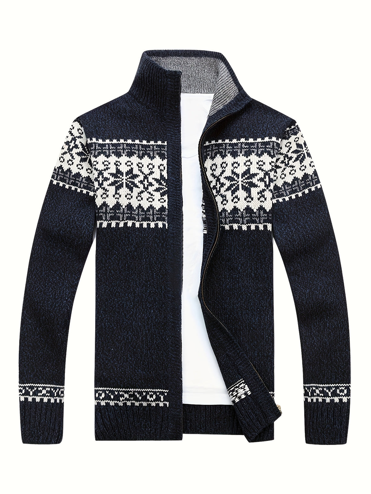 Veste pour homme, à col montant, beige