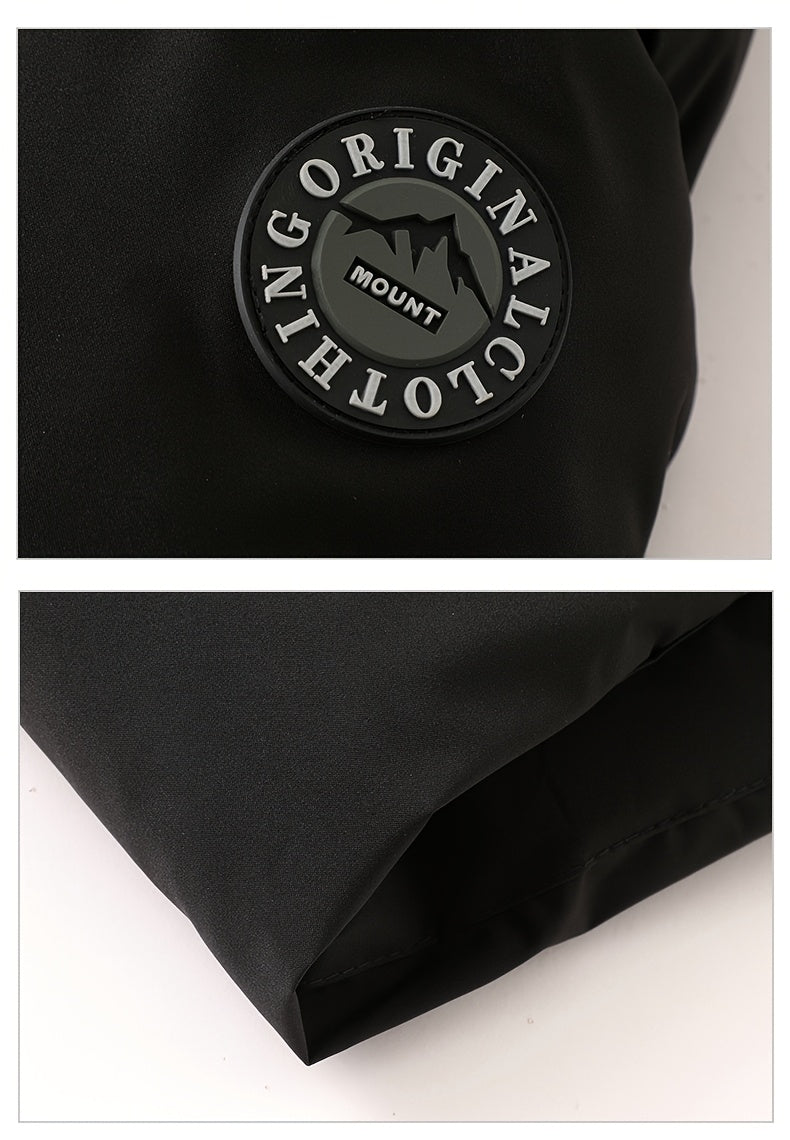 Manteau long, à capuche, noir, détail du vêtement
