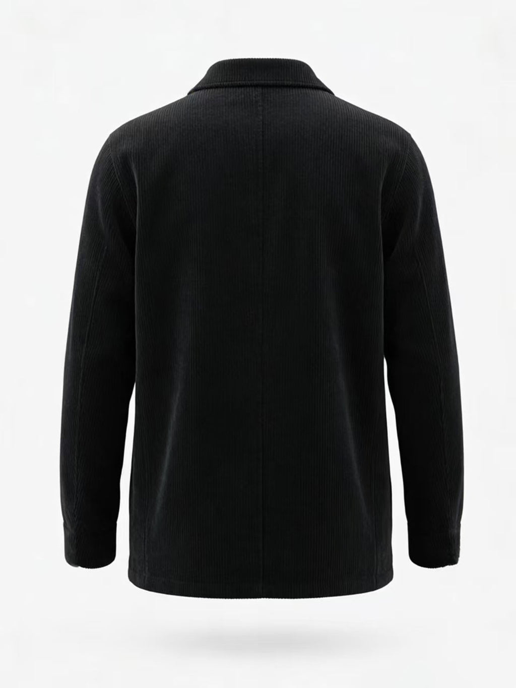Manteau pour homme, velours côtelé, à col montant