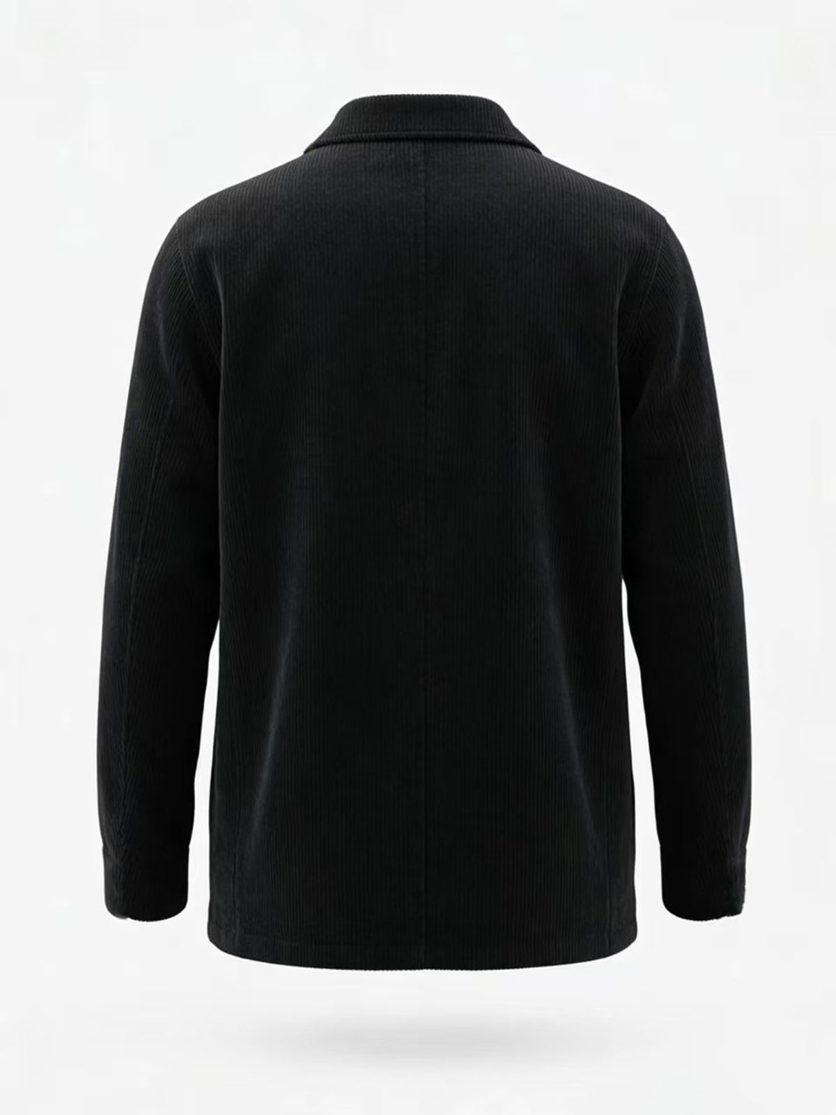 Manteau pour homme, velours côtelé, à col montant
