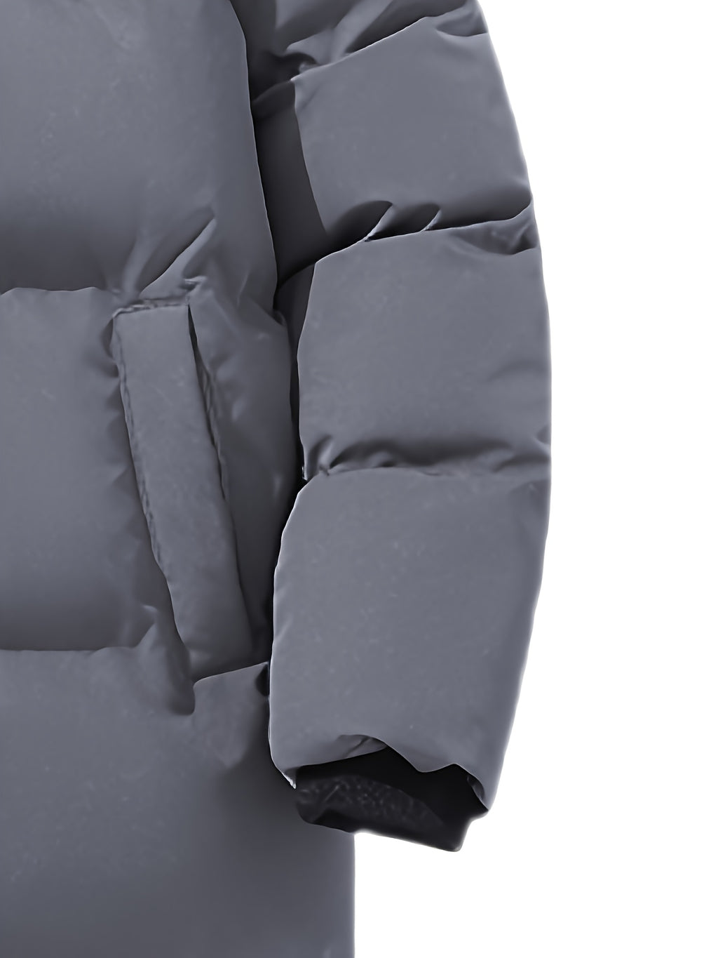 Manteau matelassé pour homme, à capuche, blanc ivoire