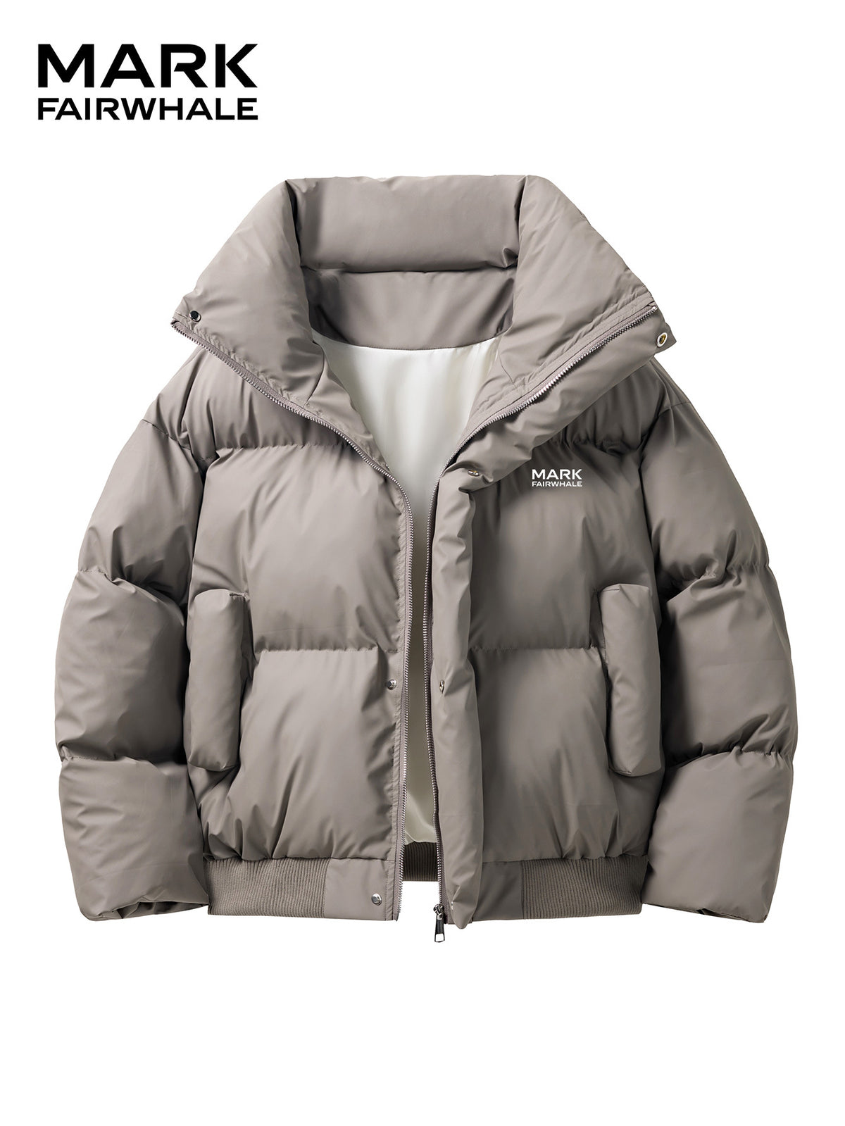 Veste matelassée pour homme, coupe-vent, à revers, noir