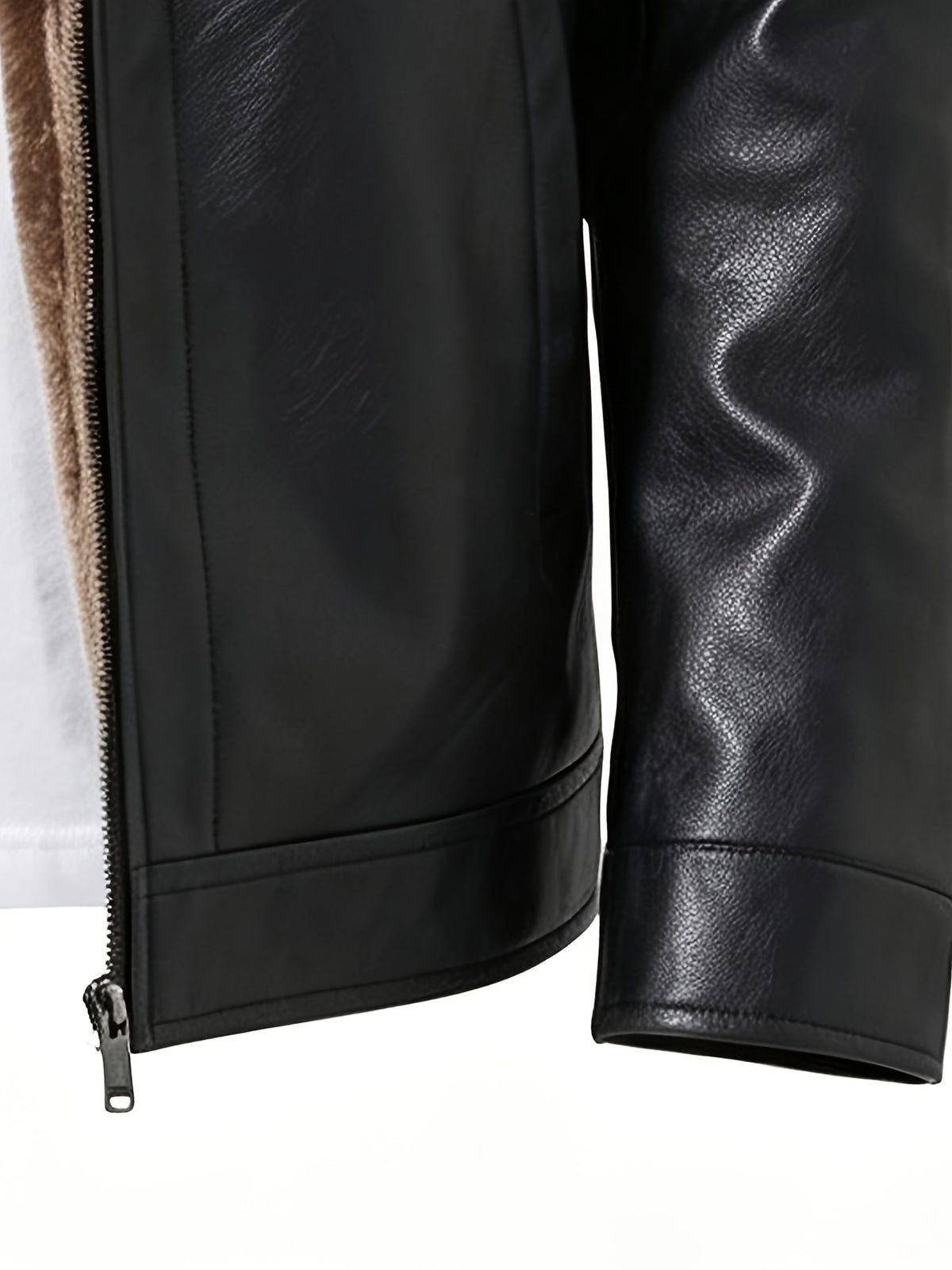Veste pour homme, coupe-vent, à col montant, marron foncé