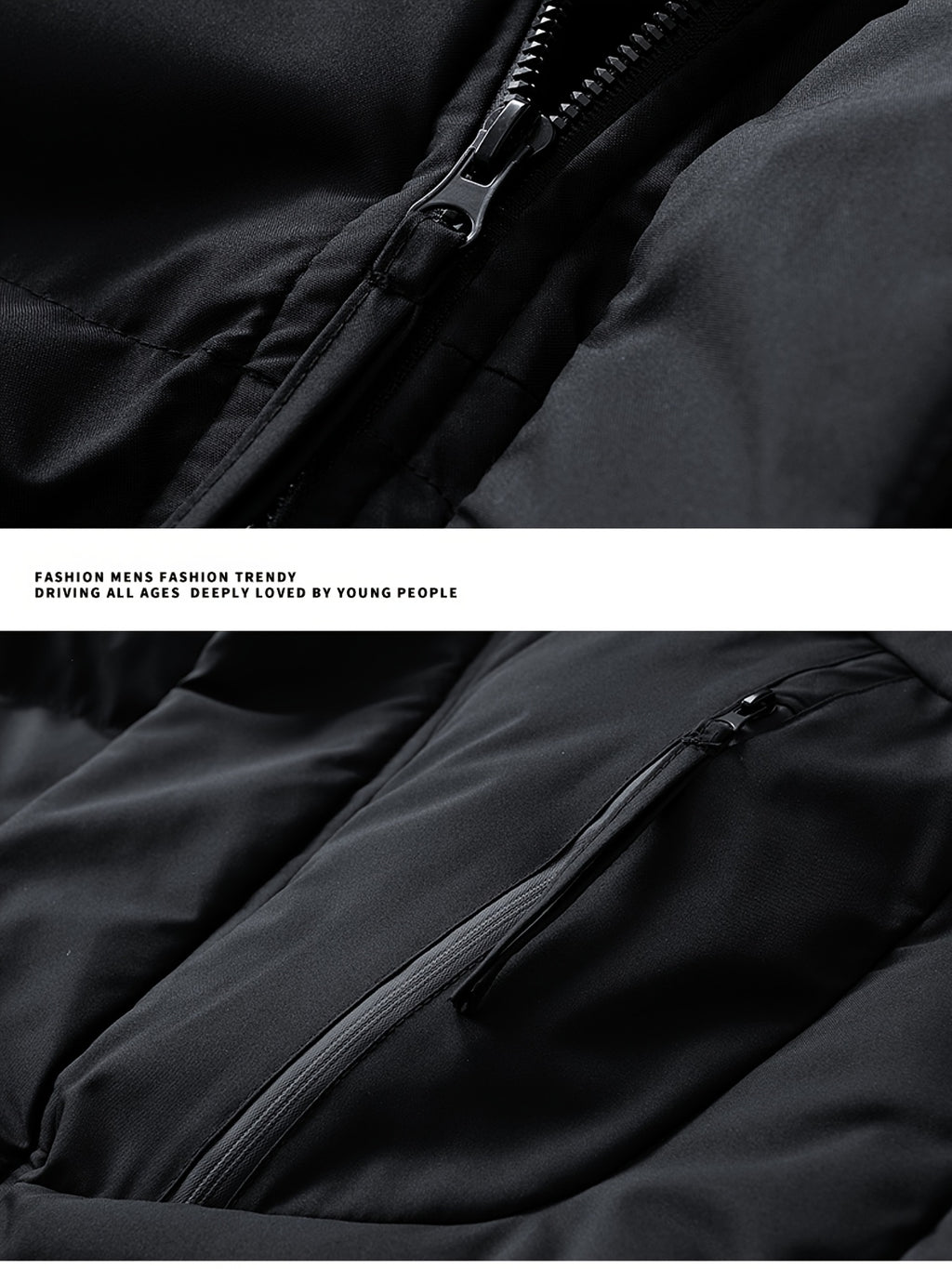 Veste matelassée pour homme, grandes tailles, à capuche, gris