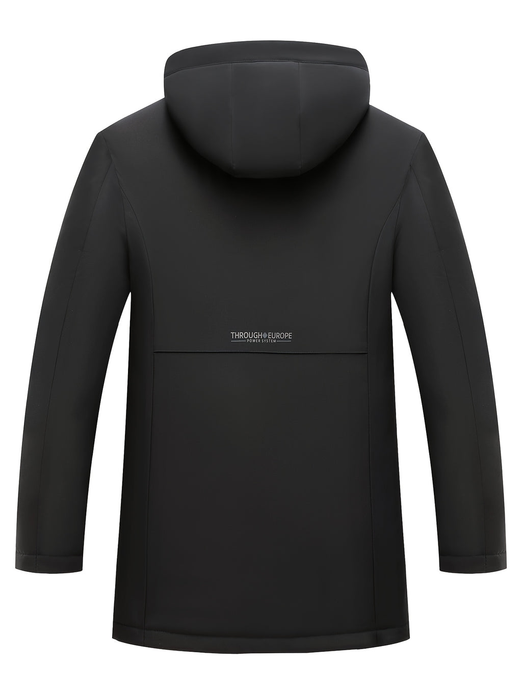 Veste long pour homme, à capuche, bleu