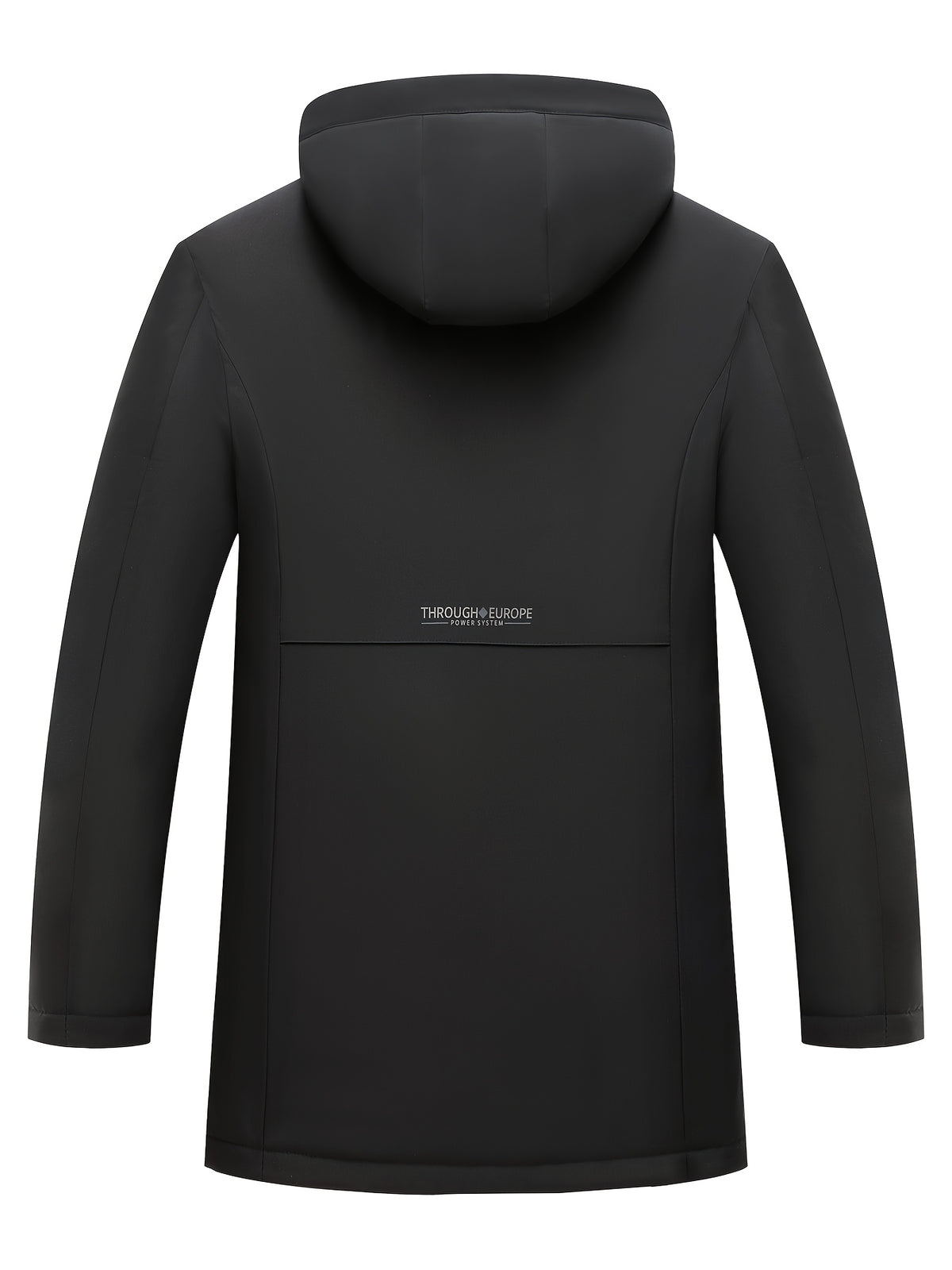 Veste long pour homme, à capuche, bleu