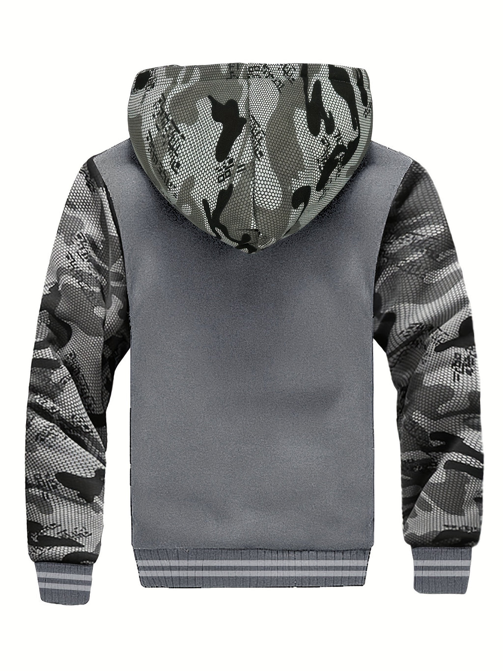 Veste, polaire, à capuche, graphite, photo 19