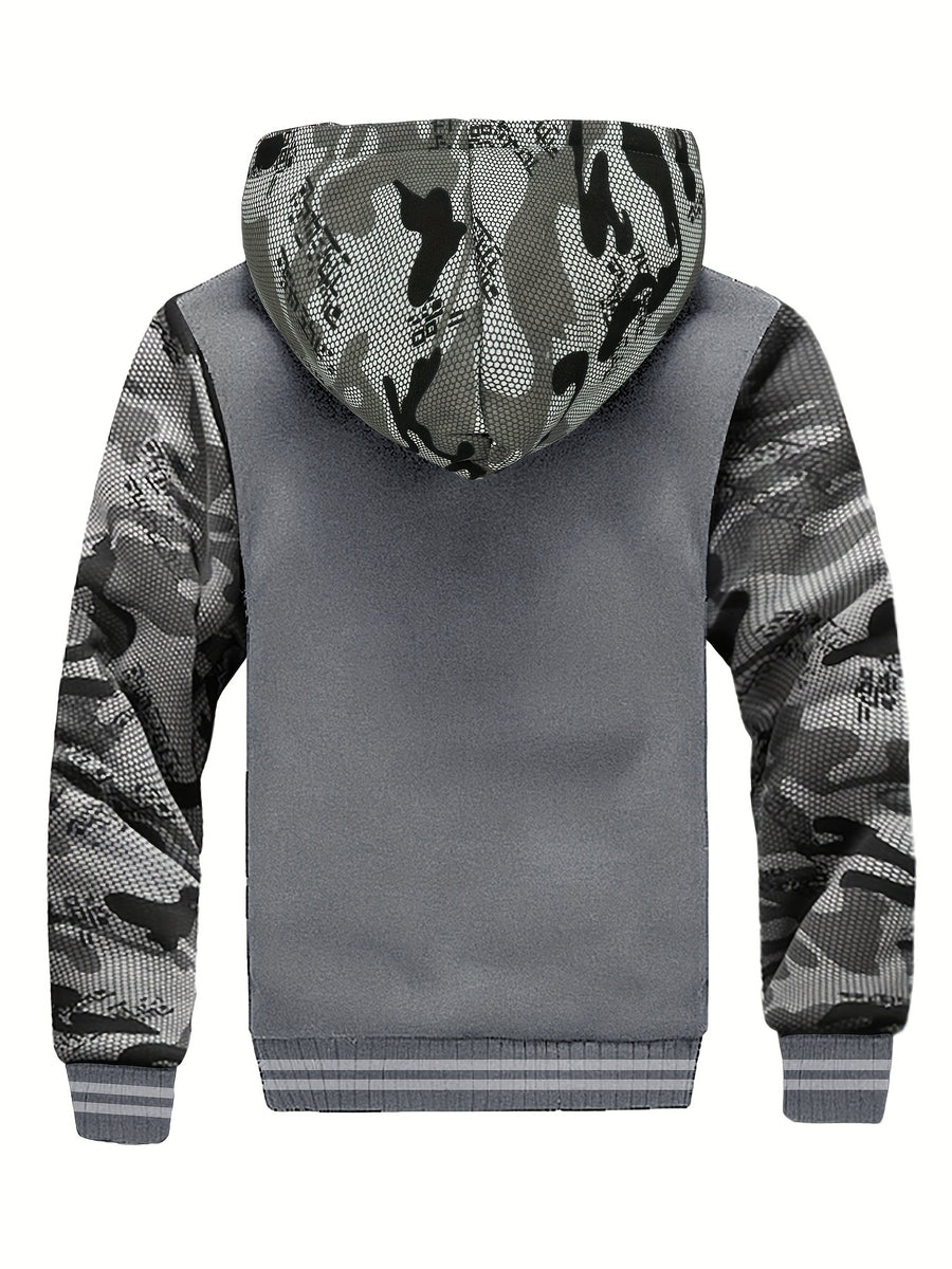 Veste, polaire, à capuche, graphite, photo 19