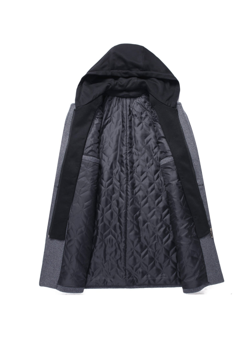 Manteau en laine pour homme, 30 % laine, à revers