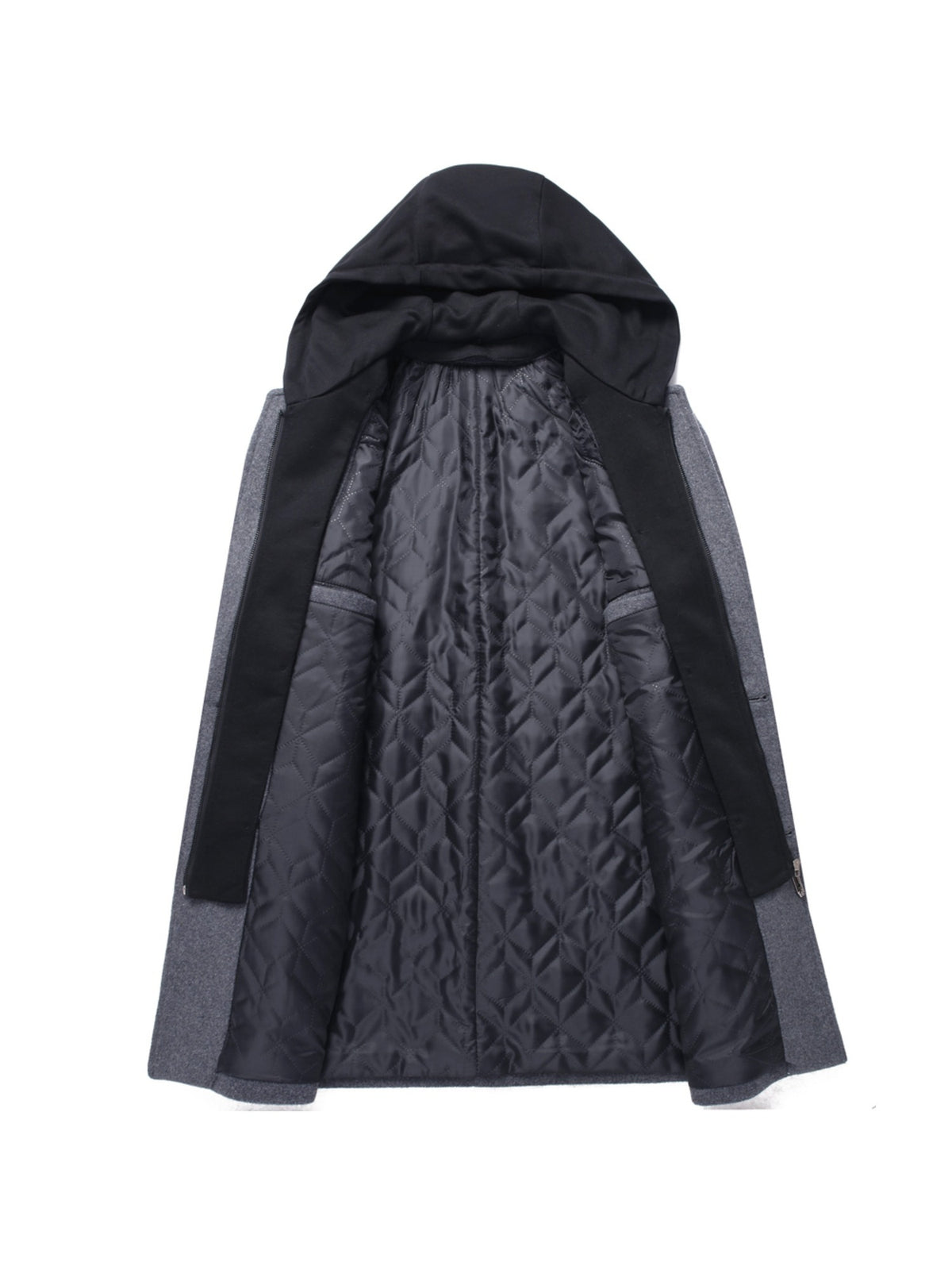 Manteau en laine pour homme, 30 % laine, à revers
