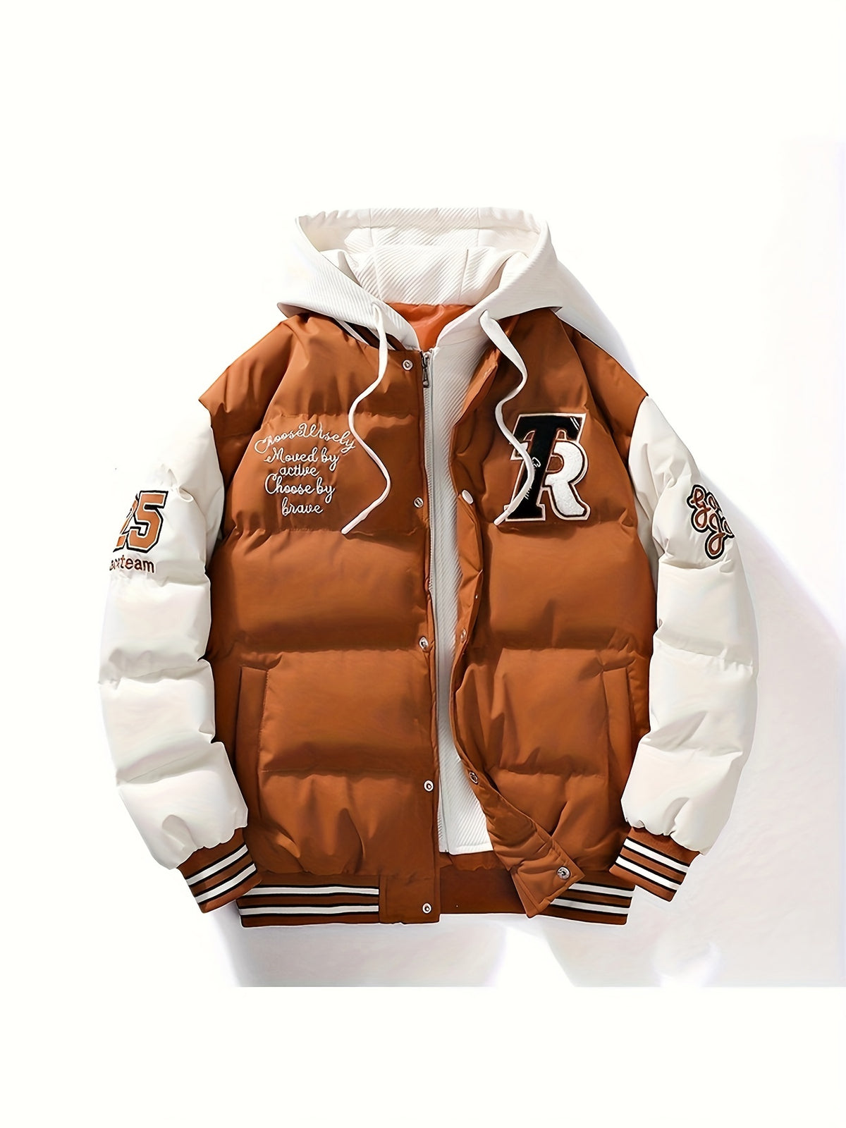 Veste pour homme, croisé, à capuche