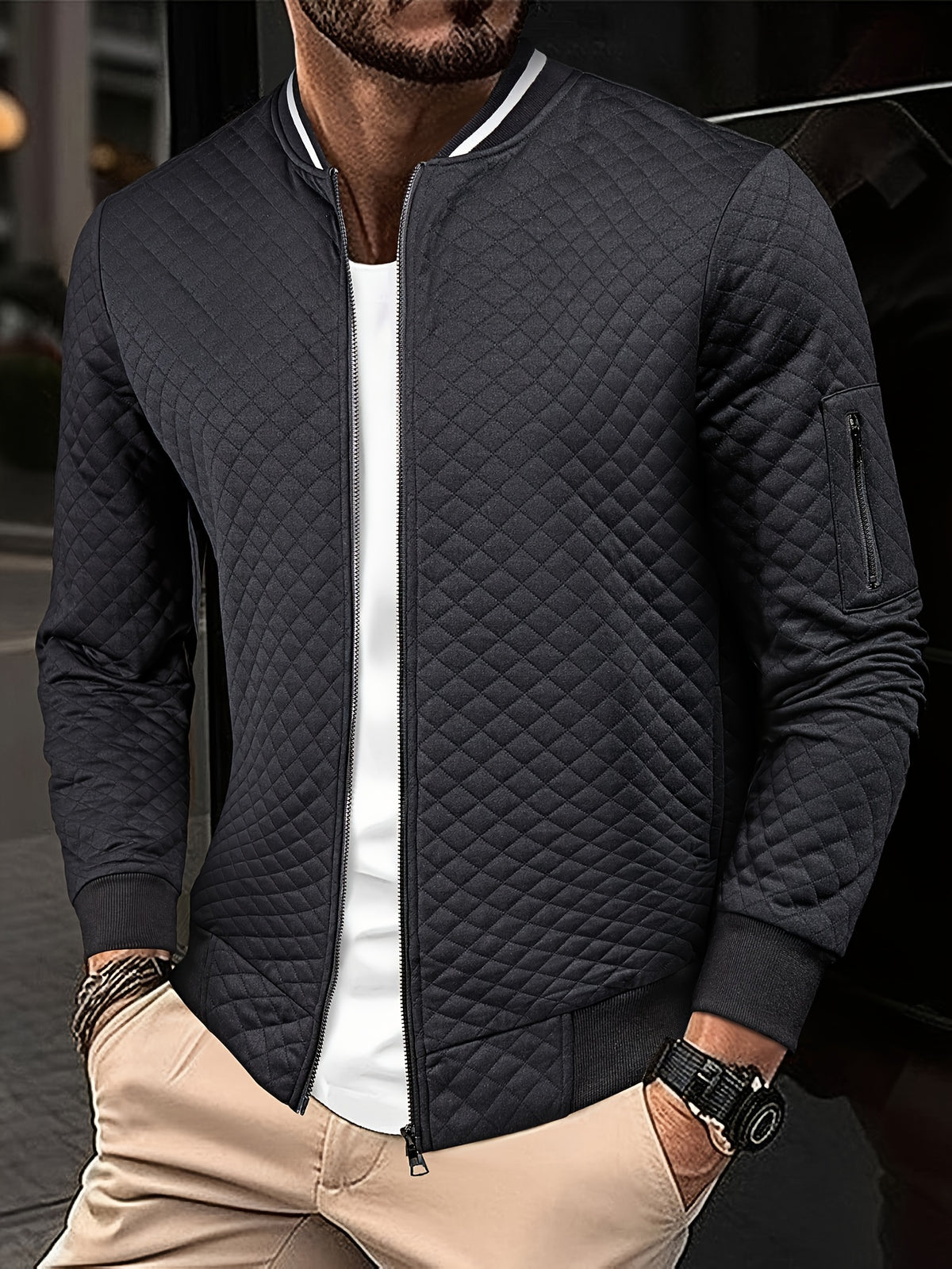 Veste pour homme, à carreaux