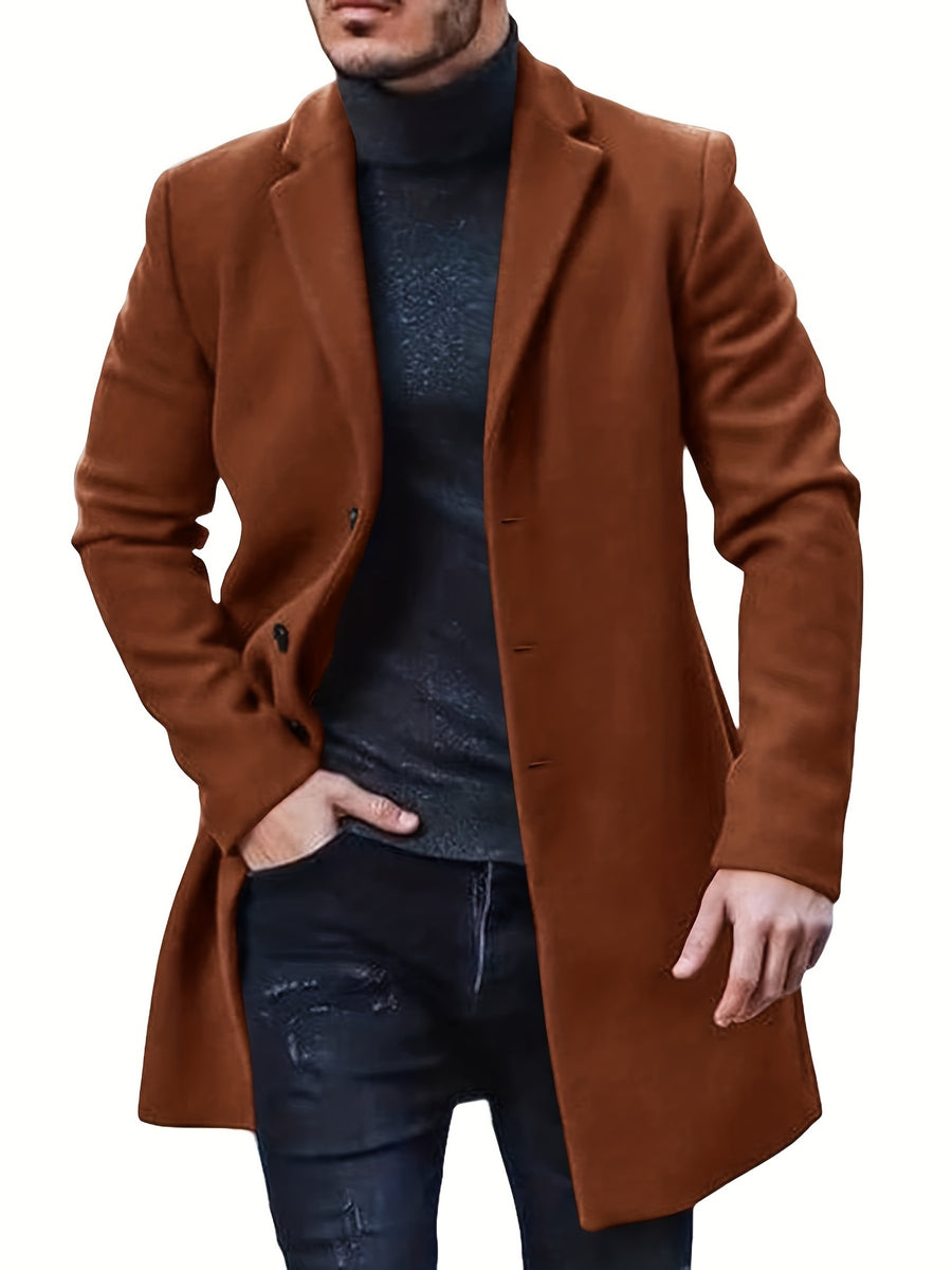 Trench mi-long, à revers, brun jaunâtre, photo 10