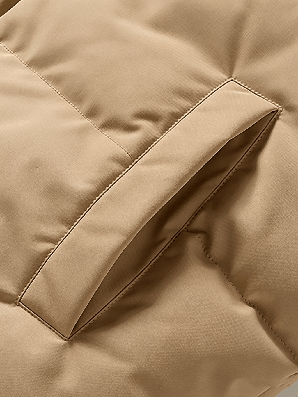 Veste matelassée pour homme, à col montant, vert clair