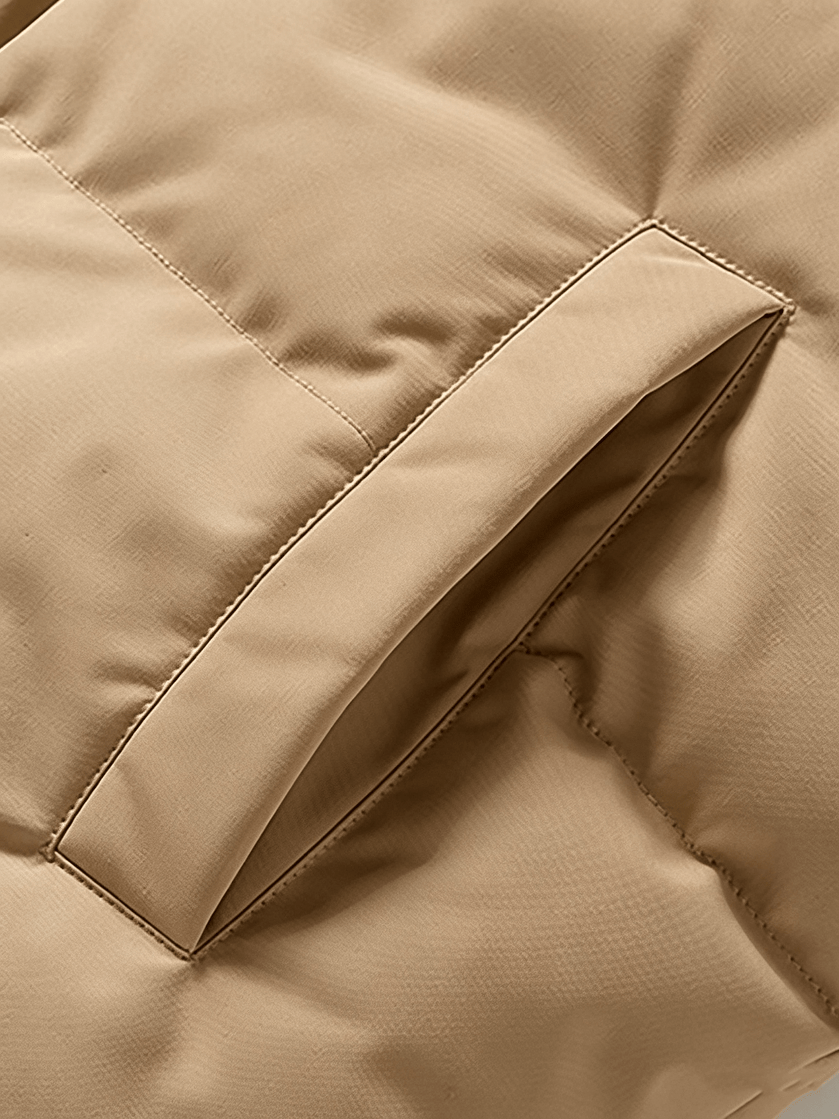 Veste matelassée pour homme, à col montant, vert clair